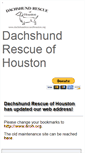 Mobile Screenshot of dachshundrescueofhouston.org