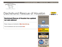 Tablet Screenshot of dachshundrescueofhouston.org